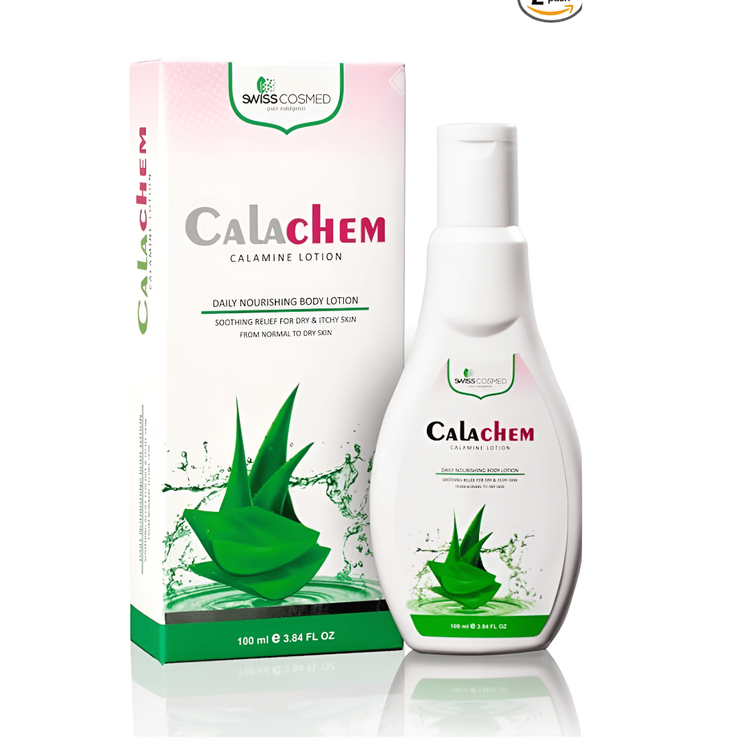 CalaChem Calamine Lotion – Daily Nourishing Lotion for Dry & Itchy Skin