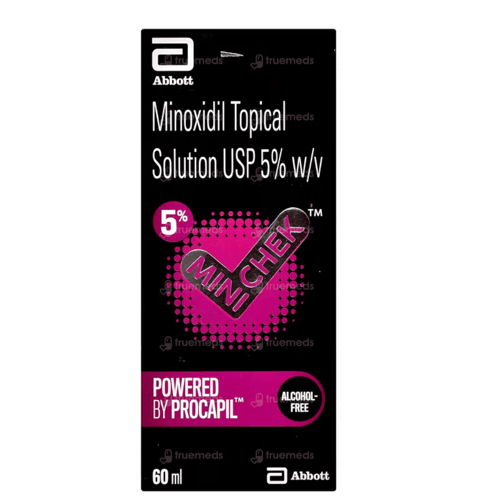 MINICHEK 5% Minoxidil Solution for Hair Regrowth