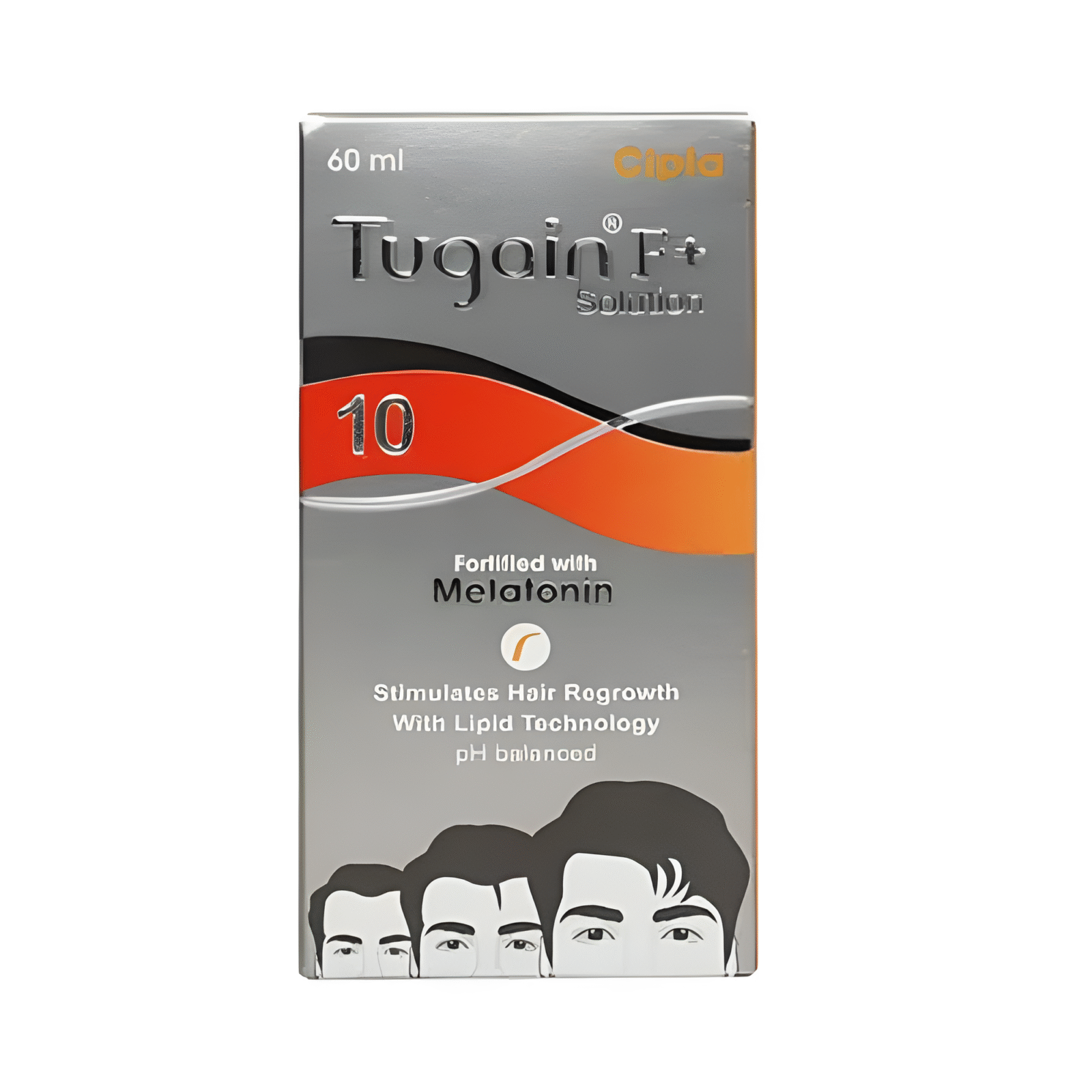 Tugain F+ 10% Solution 60ml by Cipla – Hair Regrowth Formula