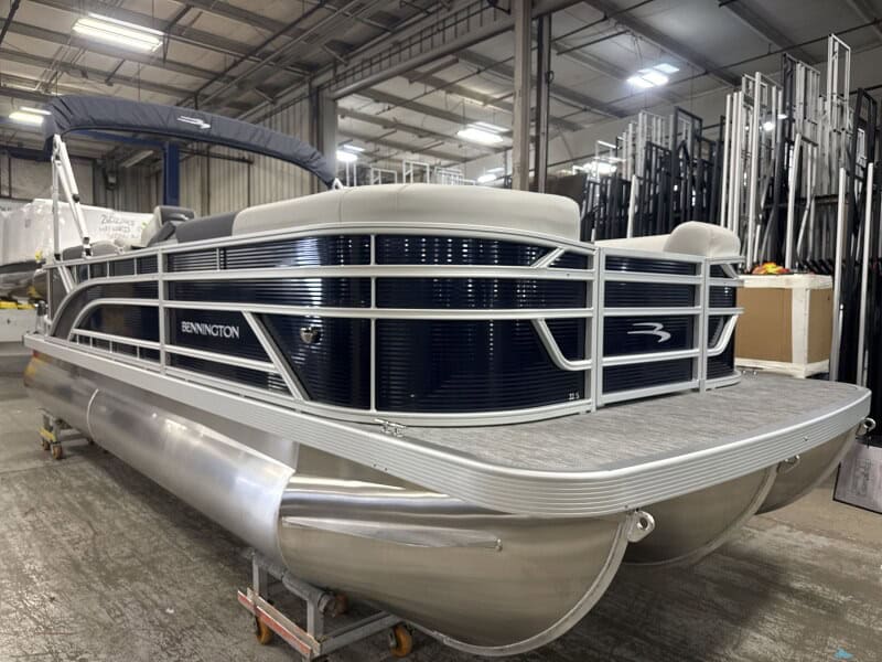 Bennington 22 SSR pontoon boat for sale at Hall's Sport Center.