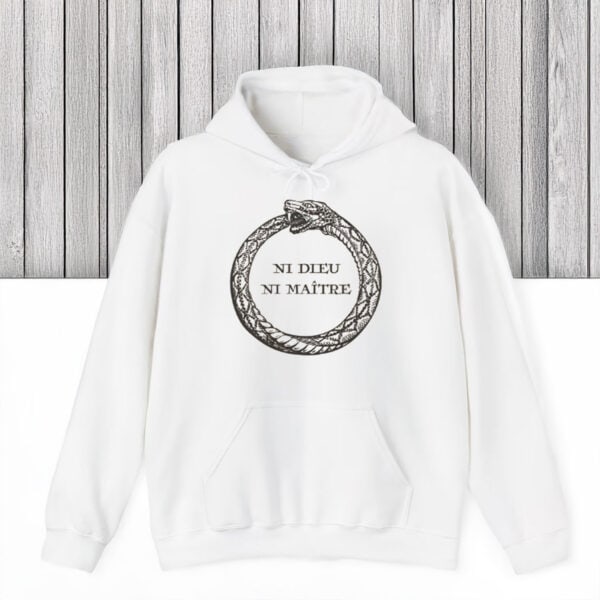 Anarchist-Symbol-&-Eternal-Cycle-Graphic-Tee,-Ni-Dieu-Ni-Maître-Ouroboros-T-Shirt-us