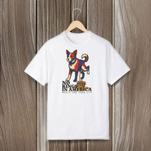 Anti-Authoritarian-Patriotic-Protest-Tee,-No-Kings-in-America-T-Shirt