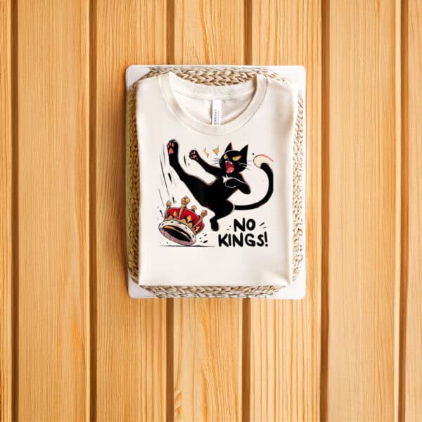 Anti-Authority-Graphic-Tee,-No-Kings-In-America-Funny-Black-Cat-T-Shirt-us