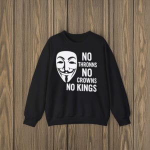 Anti-Monarchy-Guy-Fawkes-Protest-Tee,-No-Thrones-No-Crowns-No-Kings-Shirt-us