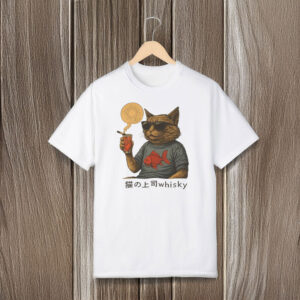 Anti-Trump-Shirt,-Cat-Drink-Whisky-Shirt
