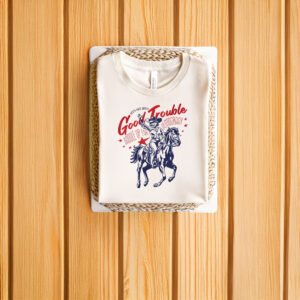 Anti-Trump-Shirt,-Good-Trouble-Cowgirl-Retro-Shirt-us