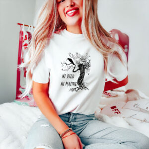 Anti-Trump-Shirt,-Ni-Dieu-Ni-Maître-Crow-Shirt-usa