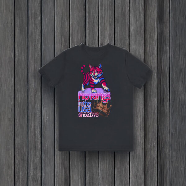 Anti-Trump-Shirt,-No-Kings-in-America-Cat-Impeach-Shirt