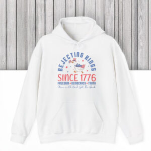 Anti-Trump-Shirt,-Patriotic-Goose-Rejecting-Kings-Since-1776-Shirts