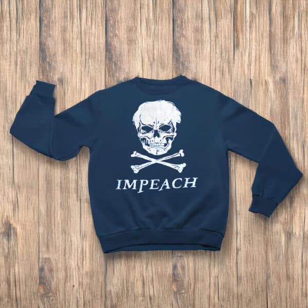 Anti-Trump-Skull-Protest-Graphic-Tee,-Not-My-President-Impeach-T-Shirts