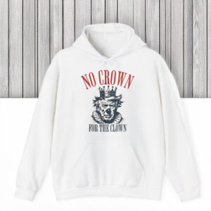 Bold-Political-Satire-Tee,-No-Crown-for-The-Clown-Shirt-us