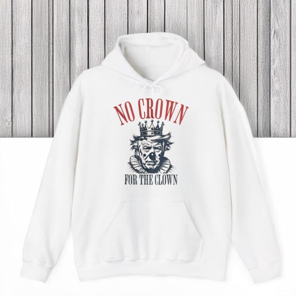 Bold-Political-Satire-Tee,-No-Crown-for-The-Clown-Shirt-us