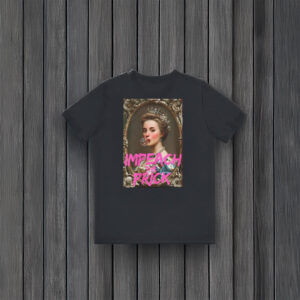Bold-Political-Statement-Tee,-IMPEACH-THE-PRICK-Black-Sassy-Queen-Bubblegum-T-Shirt-usa