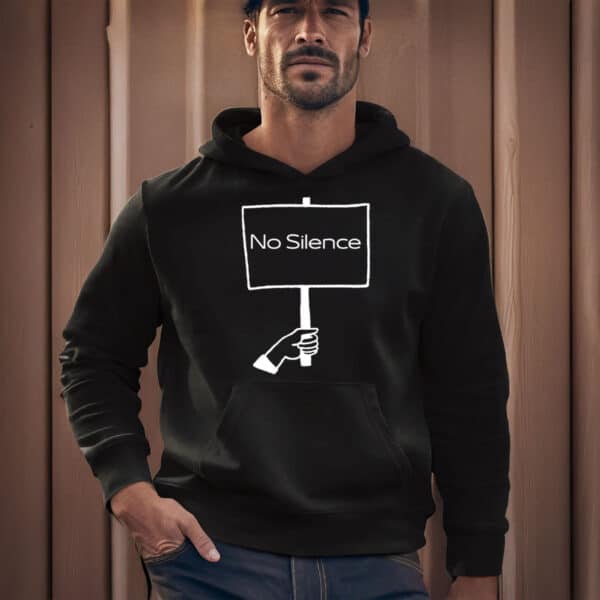 Bold-Protest-Statement-Tee,-No-Silence-T-Shirt