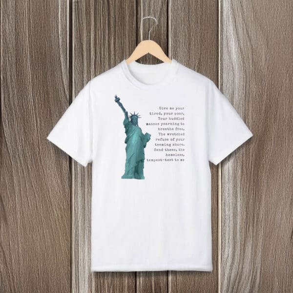 Broken-America-Immigration-Protest-Tee,-Statue-of-Liberty-Quote-T-Shirt