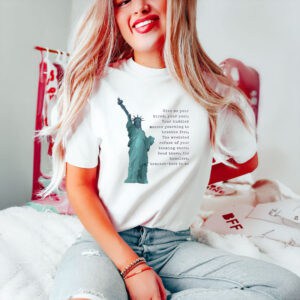 Broken-America-Immigration-Protest-Tee,-Statue-of-Liberty-Quote-T-Shirt-usa