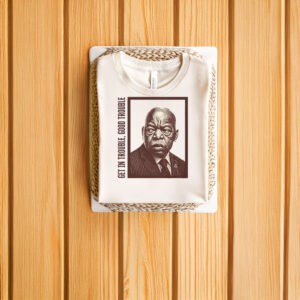 Civil-Rights-Icon-Tribute-Tee,-John-Lewis-Good-Trouble-T-Shirt-us