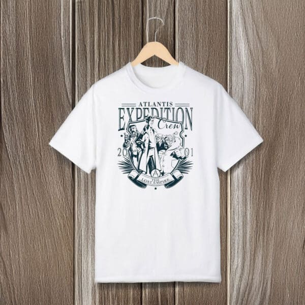 Classic-Animated-Movie-Tee,-Vintage-Atlantis-Expedition-Crew-2001-The-Lost-Empire-Disney-Shirt