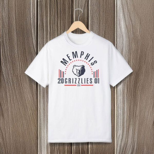 Classic-Basketball-Team-Logo-Shirt,-Memphis-Grizzlies-Tee