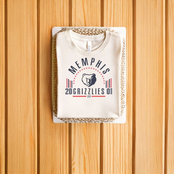 Classic-Basketball-Team-Logo-Shirt,-Memphis-Grizzlies-Tees