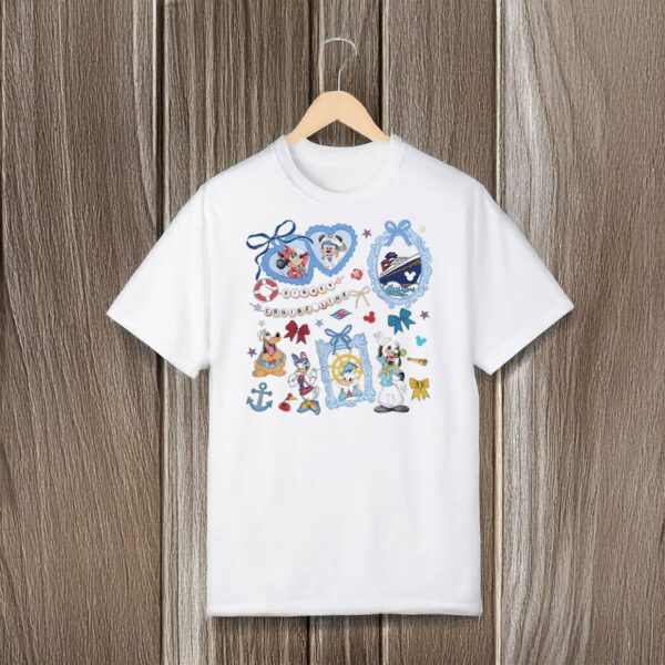 Classic-Disney-Characters-Shirt,-Coquette-Bows-Disney-Cruise-Line-Tee-usa