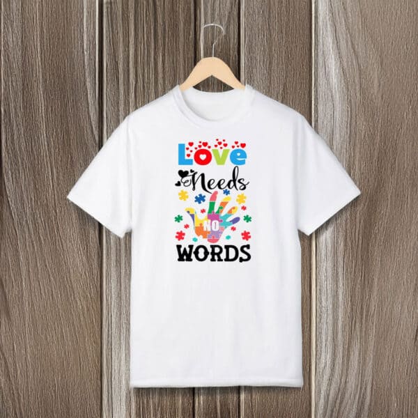 Colorful-Autism-Awareness-Love-Needs-No-Words-Puzzle-Shirt