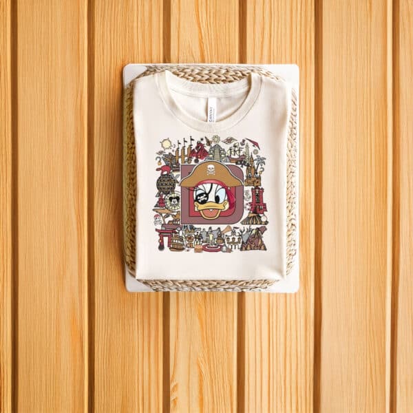 Colorful-Disney-Pirate-Adventure-Tee,-Daisy-Duck-Pirates-T-Shirts
