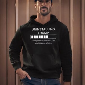 Corrupt-System-Protest-T-Shirt,-Uninstalling-Trump-usa