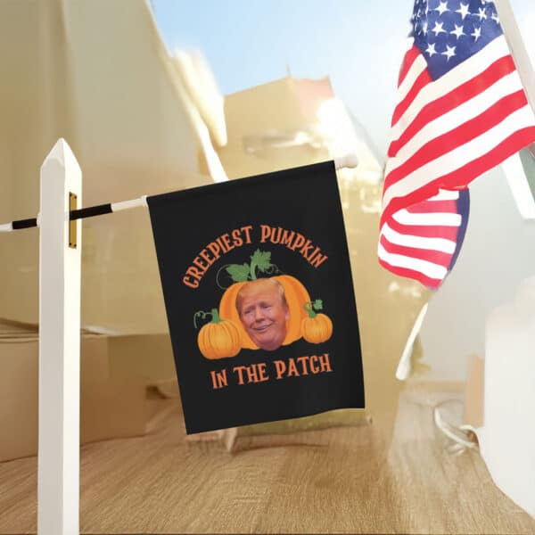 Creepiest-Pumpkin-Halloween-Political-Flag,-Fall-Anti-Trump-Flag-usa