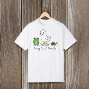 Cute-Political-Cartoon-Tee,-Frog-Duck-Turtle-(FDT)-Activist-T-Shirt-usa