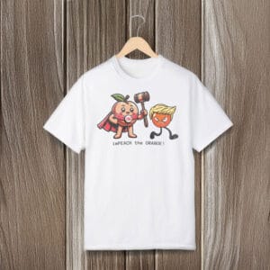 Cute-Political-Cartoon-Tee,-Stand-Up-Against-Fascism-Impeach-Trump-T-Shirt