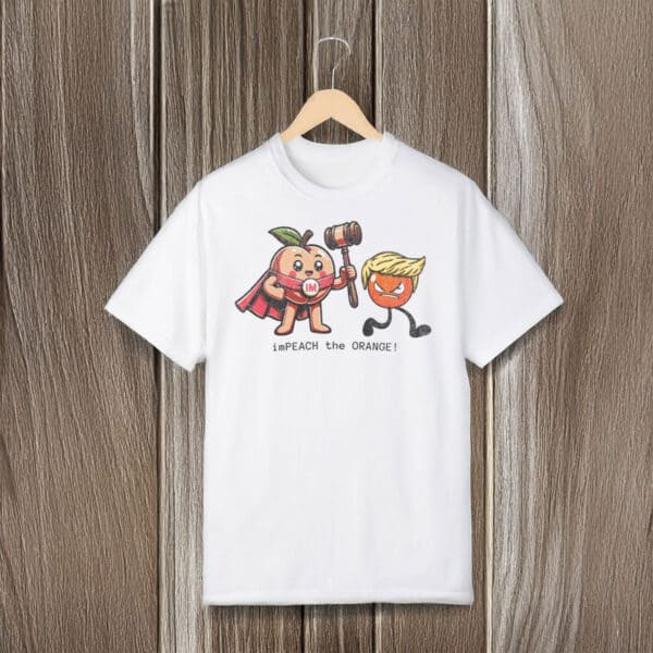 Cute-Political-Cartoon-Tee,-Stand-Up-Against-Fascism-Impeach-Trump-T-Shirt