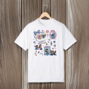 Cute-Y2K-Disney-Aesthetic-Tee,-Retro-Coquette-Bows-Lilo-&-Stitch-Shirt