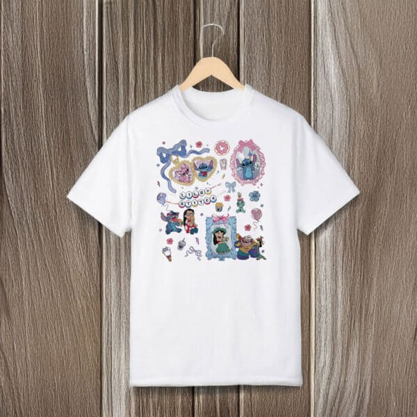 Cute-Y2K-Disney-Aesthetic-Tee,-Retro-Coquette-Bows-Lilo-&-Stitch-Shirt