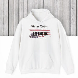 Distressed-American-Flag-Protest-Tee,-We-The-People-Are-Not-OK-T-Shirts