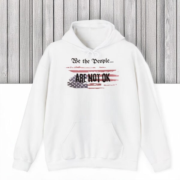 Distressed-American-Flag-Protest-Tee,-We-The-People-Are-Not-OK-T-Shirts