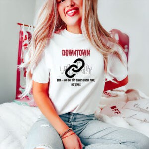 Downtown-Protest-Graphic-Tee,-Urban-Dystopia-Design,-Locked-Down-Not-by-Choice-T-Shirt-usa
