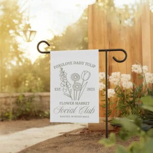Elegant-Floral-Resistance-Banner,-Foxglove-Daisy-Tulip-Social-Club-Flags
