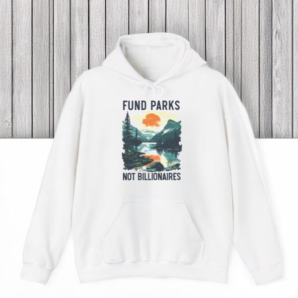 Environmental-Activism-Graphic-Tee,-Fund-Parks-Not-Billionaires-T-Shirts