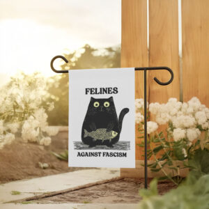 Felines-Against-Fascism-Banner,-Anti-Fascist-Garden-Flag-for-Cat-Lover-usa