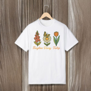 Foxglove-Daisy-Tulip-Botanical-Tee,-Subtle-Floral-Anti-Trump-T-Shirt-usa