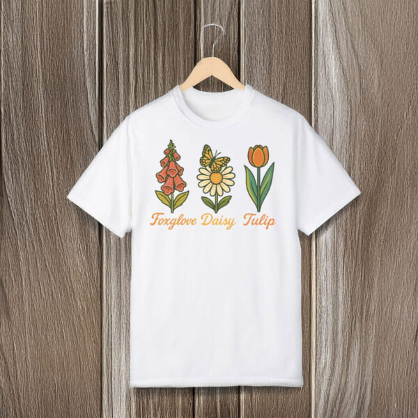 Foxglove-Daisy-Tulip-Botanical-Tee,-Subtle-Floral-Anti-Trump-T-Shirt-usa