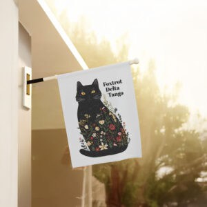 Foxtrot-Delta-Tango-Floral-Garden-Flag,-Subtle-Anti-Trump-Flag-for-Cat-Ladies-us