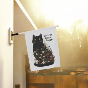Foxtrot-Delta-Tango-Floral-Garden-Flag,-Subtle-Anti-Trump-Flag-for-Cat-Ladies-usa