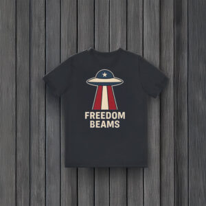 Freedom-Beams-Retro-UFO-Patriotic-T-Shirt