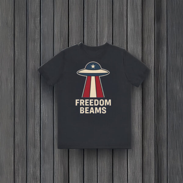 Freedom-Beams-Retro-UFO-Patriotic-T-Shirt