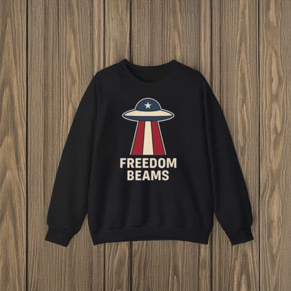Freedom-Beams-Retro-UFO-Patriotic-T-Shirts