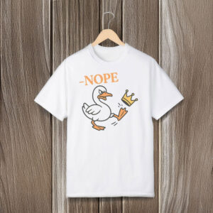 Fun-Political-Protest-Graphic-Tee,-No-Kings-Silly-Anti-Trump-Goose-Shirt-usa