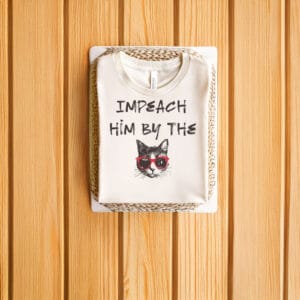Funny-Anti-Trump-Feminist-Protest-Tee,-Impeach-Him-By-the-Cat-T-Shirt-us