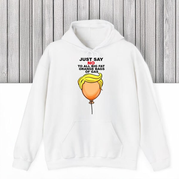Funny-Orange-Gas-Bag-Protest-Tee,-Just-Say-No-Anti-Trump-T-Shirts